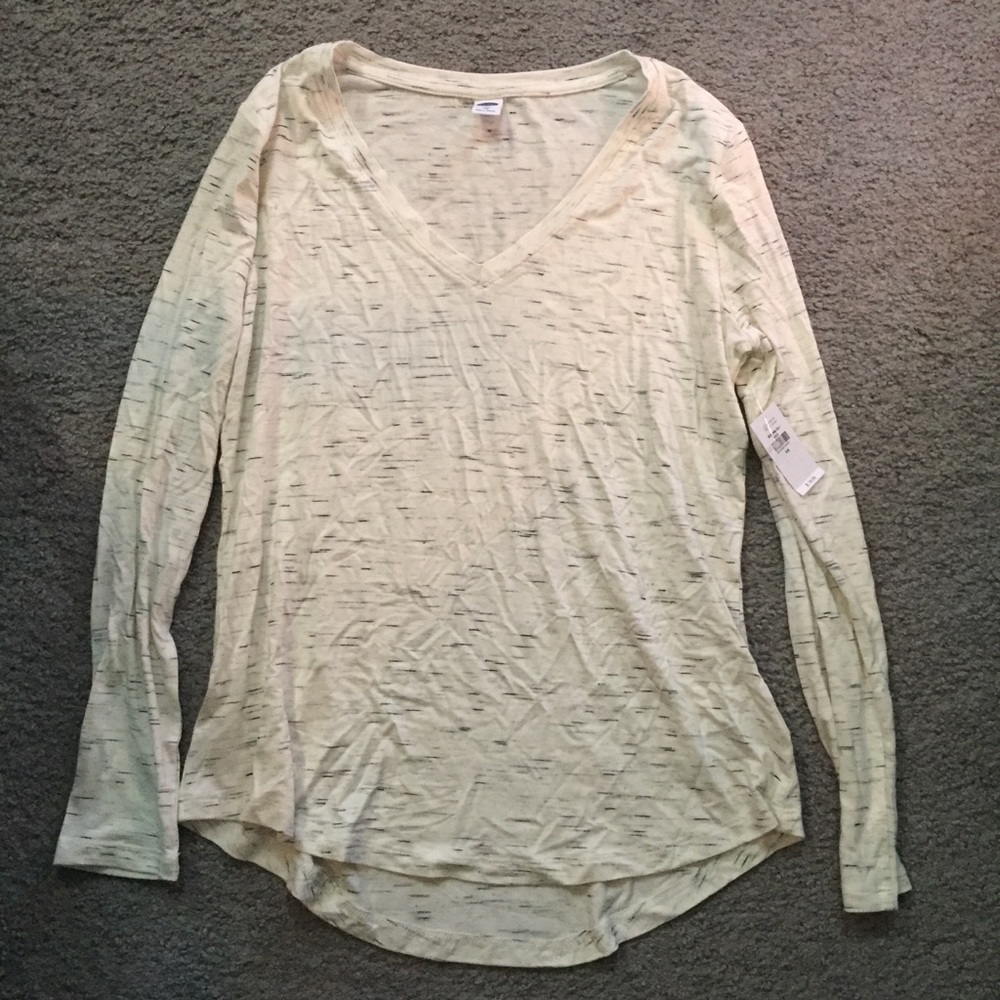 NWT Old Navy Long Sleeve Luxe V-Neck Shirt